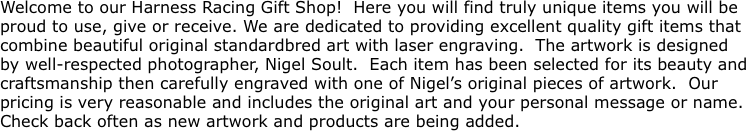Welcome to our Harness Racing